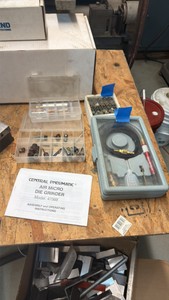 CENTRAL Pneumatic air micro die Grinder 47869 Shanks box of abrasive tools