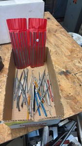 MACHINIST Layout deburring cleanup picks, straight scribes Needle files.