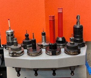 CNC Milling Holders with End Mills