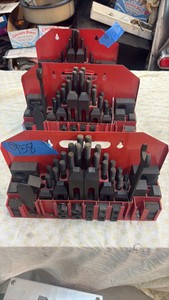 (3) WALL mounted holders with machine tool fixture clamping kit