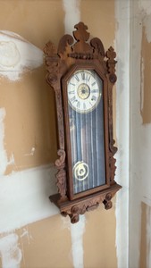 ANTIQUE Ansonia clock wall-mounted clock H 3 x L 15