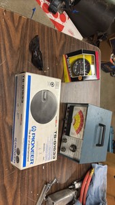 HEATHKIT engine analyzer Pioneer speakers Tachometer