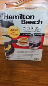 NEW Hamilton Beach- Breakfast Sandwich Maker