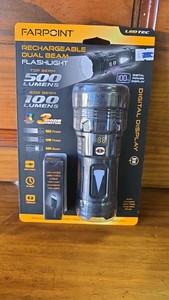 Farpoint Rechargeable Dual Beam Flashlight