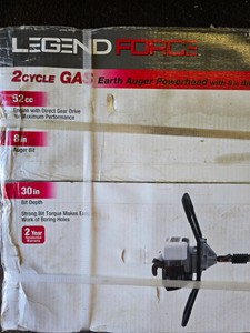 2 Cycle EarthIce GAS Power Auger w 8 blade