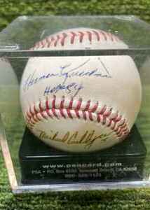 Multiple Autograph Baseball by Harmon Killebrew with HOF 84 Inscription, Michael Cuddyer,  One More Autograph, Minnesota Twins