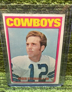 1972 Topps Roger Staubach  Rookie Card    Quarterback Dallas Cowboys