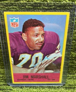 1967 Philadelphia Football Jim Marshall, Minnesota Vikings Defensive End, NFL