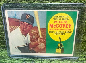 1960 Topps Rookie of Willie McCovey #316  All-Star Rookie San Francisco Giants