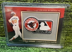 2010 Topps, World Series commemorative Frank Robinson patch Baltimore Orioles