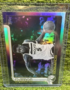 2025 Topps Flagship Blackout Exclusive Anthony Edwards blackout Minnesota Timberwolves