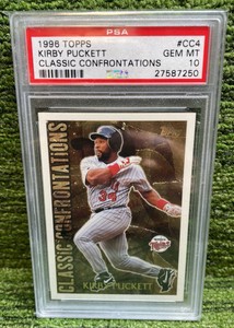 1996 Topps Kirby Puckett Classic Confrontations PSA graded GEM MT 10 Minnesota Minnesota Twins