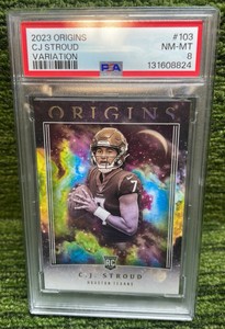 2023 ORIGINS CJ STROUD Rookie VARIATION PSA GRADED 8