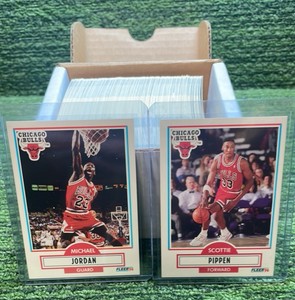 1990-91 Fleer Basketball Set(#1-198) Jordan
