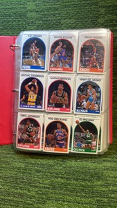 1989 NBA Hoops set (#1-353) and 1990 fleer NBA Set (#1-97) missing#338, includes Jordan