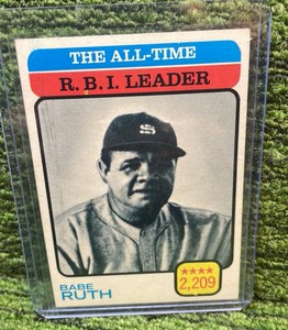 1973 Topps Babe Ruth-The All-Time RBI Leader