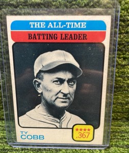 1973 Topps TY Cobb, The All-Time Batting Leader