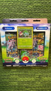 2022 Pokmon Go wBulbasaur Promo- Three Booster Packs