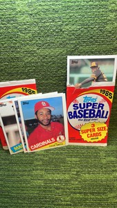 1985 Topps Super Baseball OVERSIZED packs, opened seven cards total