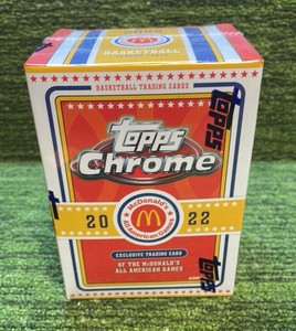 2022 Topps Chrome Basketball McDonalds all American game Blaster Box two Exclusive Ray wave Refractor Parallels inside