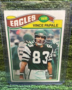 1977 Topps Football VINCE PAPALE Philadelphia Eagles, WR