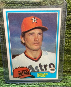 1981 Topps MLB Nolan Ryan Houston Astros HOF