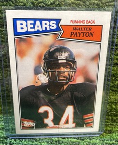 1987 Topps NFL, Walter Payton Chicago Bears HOF