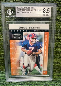 2000 Donruss Preferred Graded Series One Doug Flutie Beckett graded 8.5