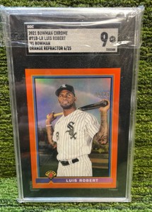 2021 Bowman Chrome LUIS ROBERT orange refractor #625 SGC graded 9