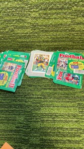 1985 Topps Football Yearbook Sticker packs, Seven unopened , few more open packs