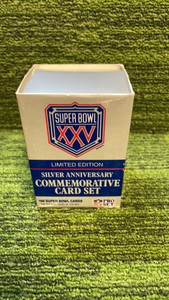 Super Bowl X Version Limited Edition, Silver Anniversary Commemorative Card set 160 Super Bowl Cards