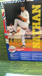 Joe Nathan, Minnesota Twins Pitcher, Autographed Poster