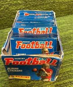 1989 Panini Football Album Stickers- Box of sticker Packs