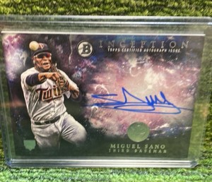 2016 Topps Inception Certified Autograph, Miguel Sano, Minnesota Twins