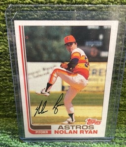 1982 Topps Nolan Ryan Houston Astros HOF Pitcher