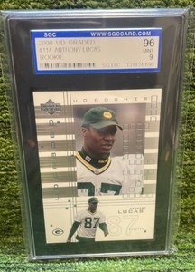 2000 Upper Deck graded Anthony Lucas rookie SGC graded 96 RC