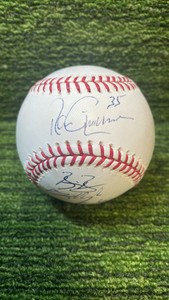 Multiple autograph baseball by