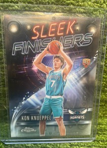 202526 Topps Chrome KON KNUEPPEL Sleek Finishers RC rookie card, Charlotte Hornets