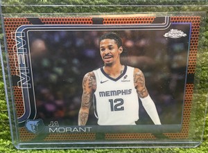202526 Topps Chrome Basketball JA MORANT basketball parallel Memphis Grizzlies