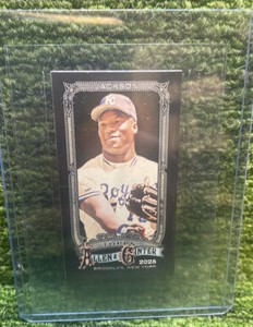 2025 Topps Allen and Ginter- Bo Jackson mini black- Kansas City Royals