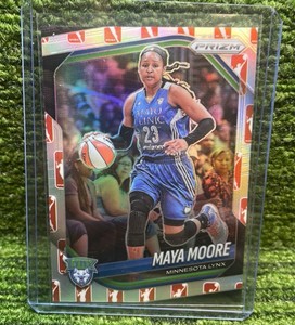 2025 PRIZM WNBA Maya Moore Logo Refractor Minnesota LYNX