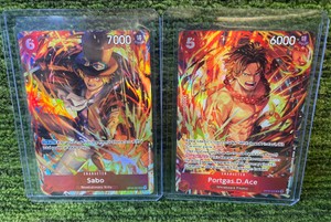 Sabo & Portgas.D.Ace  (Illustration Box Vol.5) OP05-007 One Piece Promotion Cards Foil