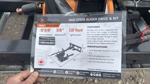 Auger Drive & Bit WOLVERINE 2026 Unused ADB-13-1218R
