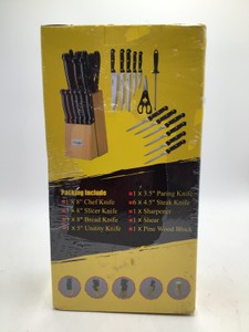 Butcher Block Knife Set