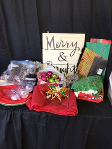 Assorted Christmas decorations