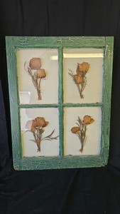 DYI old  window shadow box