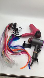 2 Hair dryers and hair accessories
