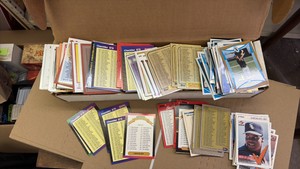 Box of Checklist Cards for Sports Card Sets, Some of These Checklist Cards are Hard to Find Because People Rarely Keep Them, Also Some Modern Looking Baseball Cards