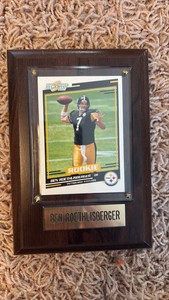 2004 Score Ben Roethlisberger Rookie Card Plaque with Nameplate