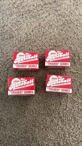 1986 and 1989 Traded Series Nearly Complete Sets, Two of Each Year, Missing Key Rookie Cards